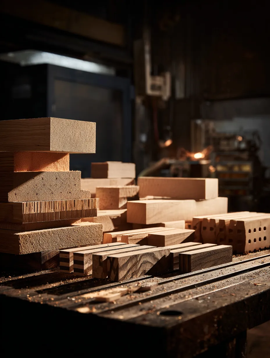 Piezas de madera variadas